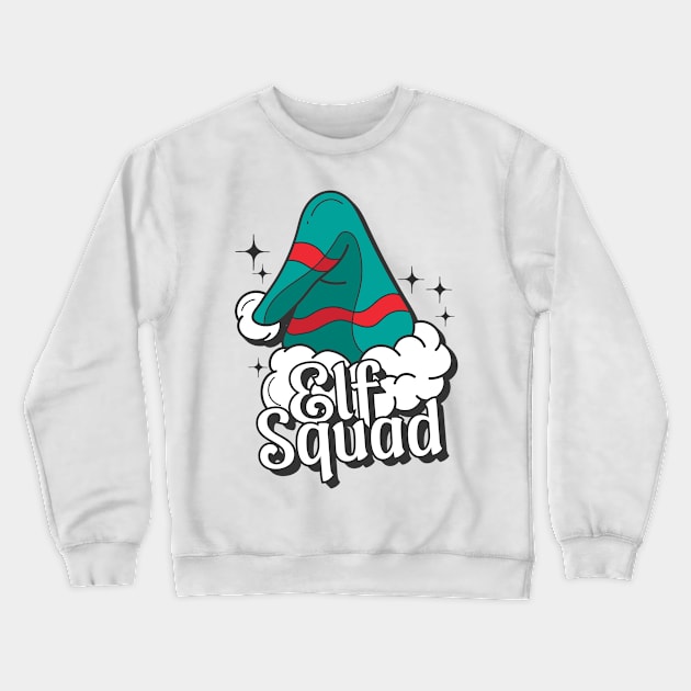 Elfs Squad Crewneck Sweatshirt by ArtStopCreative